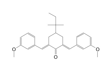 cyclohexanone, 4-(1,1-dimethylpropyl)-2,6-bis[(3-methoxyphenyl)methylene]-, (2E,6E)-