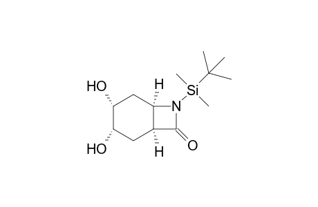 (1S*,6R*)-3,4-cis-7-tert-Butyldimethylsilyl-3,4-dihydroxy-7-azabicyclo[4.2.0]octan-8-one