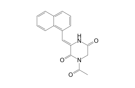 (Z)-1-acetyl-3-[(1-naphthyl)methylene]-2,5-piperazinedione