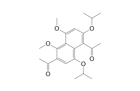 Ethanone, 1,1'-[4,5-dimethoxy-2,8-bis(1-methylethoxy)-1,6-naphthalenediyl]bis-