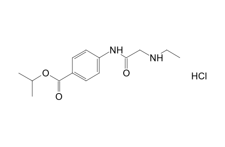 p-[(2-ethylamino)acetamido]benzoic acid, isopropyl ester, hydrochloride
