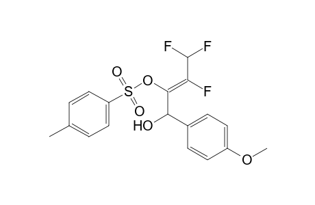 3,4,4-Trifluoro-1-(4-methoxyphenyl)-2-(tosyloxy)but-2-en-1-ol