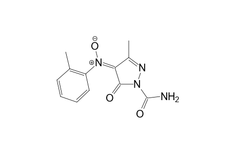 1-(Aminocarbonyl)-3-methyl-4-[(2-methyl-phenylimino)-N-oxide]-1H-pyrazol-5(4H)-one