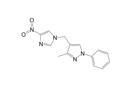 3-Methyl-4-(4-nitroimidazol-1-ylmethyl)-1-phenyl-1H-pyrazole