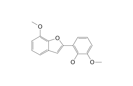 2-(7-METHOXYBENZOFURAN-2-YL)-6-METHOXYPHENOL