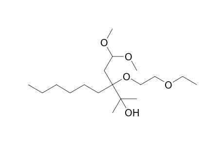 2-Methyl-3-[(1-ethoxy)ethoxy]-3-[(2,2-dimethoxy)ethyl]nonan-2-ol