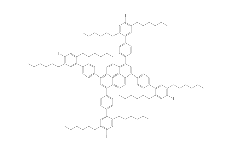 1,3,6,8-Tetrakis(2',5'-dihexyl-4'-iodobiphenyl-4-yl)pyrene