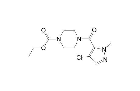 ethyl 4-[(4-chloro-1-methyl-1H-pyrazol-5-yl)carbonyl]-1-piperazinecarboxylate