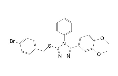 3-[(4-bromobenzyl)thio]-5-(3,4-dimethoxyphenyl)-4-phenyl-1,2,4-triazole