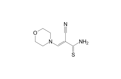 (2E)-2-cyano-3-(4-morpholinyl)-2-propenethioamide