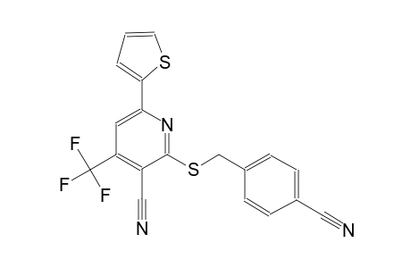 3-pyridinecarbonitrile, 2-[[(4-cyanophenyl)methyl]thio]-6-(2-thienyl)-4-(trifluoromethyl)-