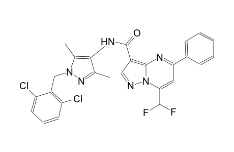 N-[1-(2,6-dichlorobenzyl)-3,5-dimethyl-1H-pyrazol-4-yl]-7-(difluoromethyl)-5-phenylpyrazolo[1,5-a]pyrimidine-3-carboxamide