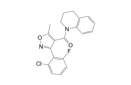 Quinoline, 1-[[3-(2-chloro-6-fluorophenyl)-5-methyl-4-isoxazolyl]carbonyl]-1,2,3,4-tetrahydro-