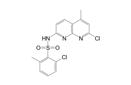 Benzenesulfonamide, 2-chloro-N-(7-chloro-5-methyl-1,8-naphthyridin-2-yl)-6-methyl-
