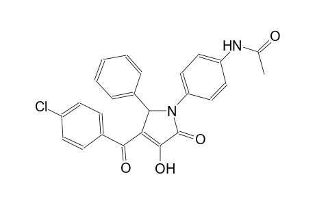 N-{4-[3-(4-chlorobenzoyl)-4-hydroxy-5-oxo-2-phenyl-2,5-dihydro-1H-pyrrol-1-yl]phenyl}acetamide