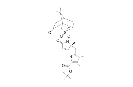 TERT.-BUTYL-(-)-(R)-10-(CAMPHERSULFONYLOXY)-1,4,5,10-TETRAHYDRO-4,7,8-TRIMETHYL-1-OXODIPYRRIN-9-CARBOXYLATE