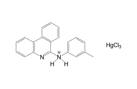 6-(m-toluidino)phenanthridine, compound with mercury chloride(1:1), monohydrochloride