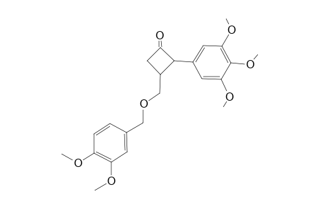 (2S*,3S*)-3-[[(3,4-Dimethoxybenzyl)oxy]methyl]-2-(3,4,5-trimethoxyphenyl)cyclobutanone