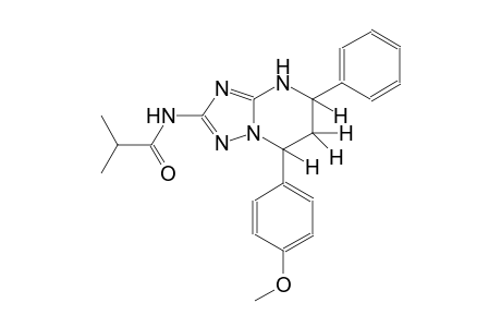 N-[7-(4-methoxyphenyl)-5-phenyl-4,5,6,7-tetrahydro[1,2,4]triazolo[1,5-a]pyrimidin-2-yl]-2-methylpropanamide