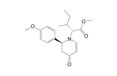 N-[(S)-1-(METHOXYCARBONYL)-(S)-2-METHYLBUTYL]-(6R)-2,3-DIDEHYDRO-6-(4-METHOXYPHENYL)-PIPERIDIN-4-ONE