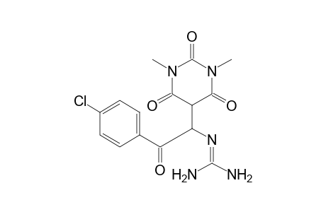 2-[2-(4-Chlorophenyl)-1-(1,3-dimethyl-2,4,6-trioxohexahydropyrimidin-5-yl)-2-oxo]ethylguanidi-ne