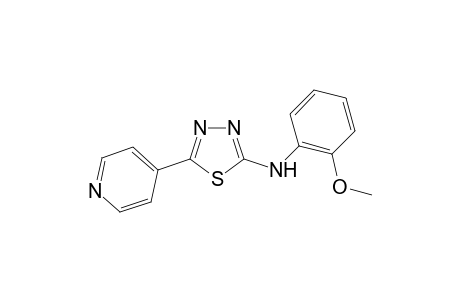 (2-methoxyphenyl)-[5-(4-pyridyl)-1,3,4-thiadiazol-2-yl]amine