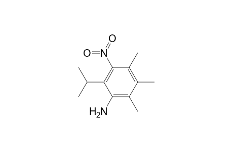 Benzenamine, 2,3,4-trimethyl-6-(1-methylethyl)-5-nitro-