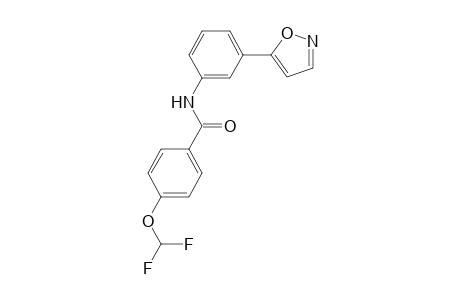 4-(difluoromethoxy)-N-[3-(5-isoxazolyl)phenyl]benzamide
