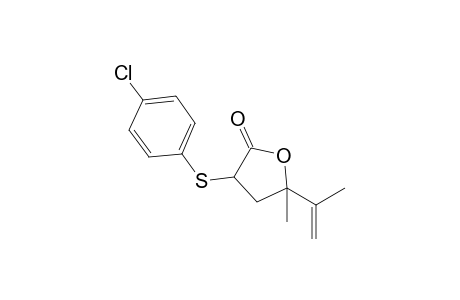 4-Isopropenyl-4-methyl-2-(4-chlorophenylthio)-.gamma.-butyrolactone
