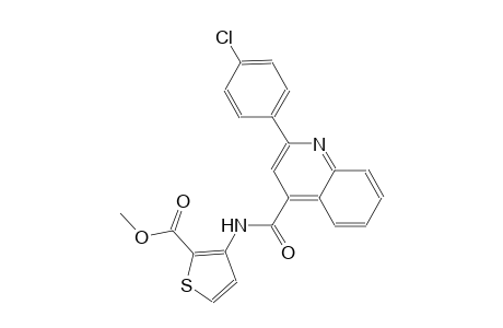 2-thiophenecarboxylic acid, 3-[[[2-(4-chlorophenyl)-4-quinolinyl]carbonyl]amino]-, methyl ester