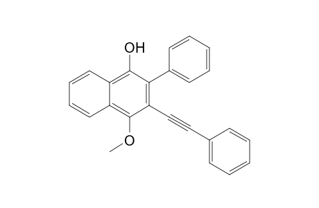 1-Hydroxy-4-methoxy-2-phenyl-3-(2-phenylethynyl)naphthalene