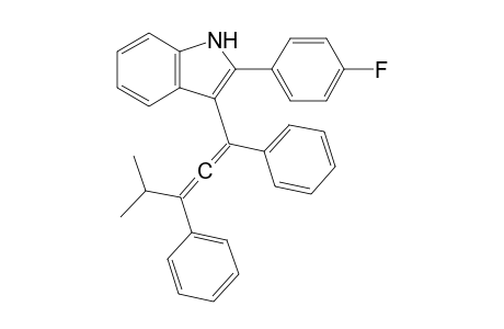 2-(4-Fluorophenyl)-3-(4-methyl-1,3-diphenylpenta-1,2-dienyl)-1H-indole