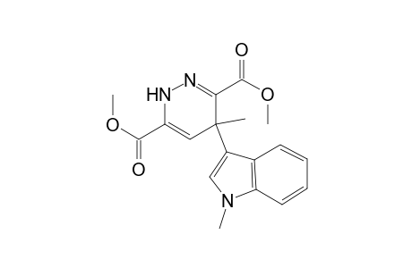 3,6-Pyridazinedicarboxylic acid, 1,4-dihydro-4-methyl-4-(1-methyl-1H-indol-3-yl)-, dimethyl ester