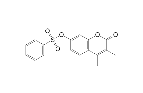 2H-1-Benzopyran-2-one, 3,4-dimethyl-7-[(phenylsulfonyl)oxy]-