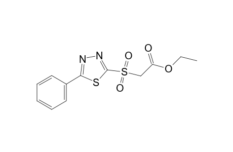 2-[(5-phenyl-1,3,4-thiadiazol-2-yl)sulfonyl]acetic acid, ethyl ester