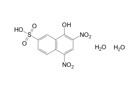 5,7-dinitro-8-hydroxy-2-naphthalenesulfonic acid, dihydrate