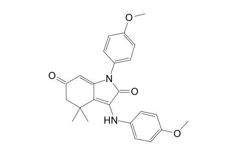 1-(4-Methoxyphenyl)-3-(4-methoxyphenylamino)-4,4-dimethyl-2,4,5,6-tetrahydro-1H-indole-2,6-dione