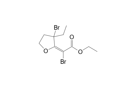 (2Z)-2-bromo-2-(3-bromo-3-ethyl-2-oxolanylidene)acetic acid ethyl ester