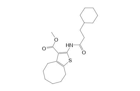 methyl 2-[(3-cyclohexylpropanoyl)amino]-4,5,6,7,8,9-hexahydrocycloocta[b]thiophene-3-carboxylate