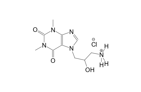 1H-purine-7-propanaminium, 2,3,6,7-tetrahydro-beta-hydroxy-1,3-dimethyl-2,6-dioxo-, chloride