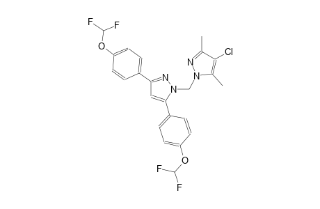 1-({3,5-bis[4-(difluoromethoxy)phenyl]-1H-pyrazol-1-yl}methyl)-4-chloro-3,5-dimethyl-1H-pyrazole