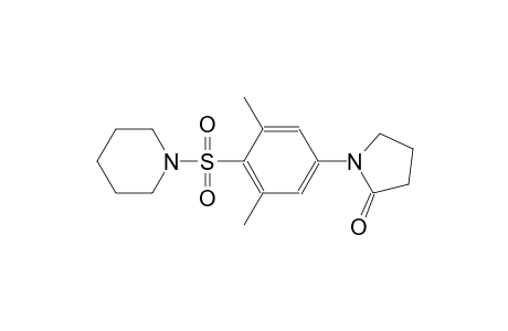 1-[3,5-dimethyl-4-(1-piperidinylsulfonyl)phenyl]-2-pyrrolidinone