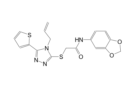 acetamide, N-(1,3-benzodioxol-5-yl)-2-[[4-(2-propenyl)-5-(2-thienyl)-4H-1,2,4-triazol-3-yl]thio]-