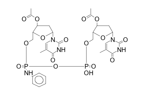 P-ANILIDO-P,P'-BIS(3'-O-ACETYLDEOXYTHYMIDIN-5'-YL)PYROPHOSPHATE(DIASTEREOMER 1)