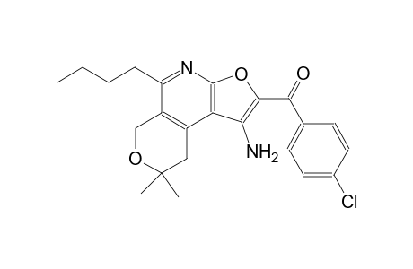 (1-amino-5-butyl-8,8-dimethyl-8,9-dihydro-6H-furo[2,3-b]pyrano[4,3-d]pyridin-2-yl)(4-chlorophenyl)methanone
