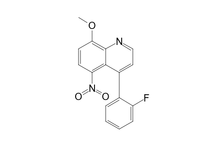 4-(2-fluorophenyl)-8-methoxy-5-nitro-quinoline