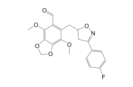 1,3-benzodioxole-5-carboxaldehyde, 6-[[3-(4-fluorophenyl)-4,5-dihydro-5-isoxazolyl]methyl]-4,7-dimethoxy-