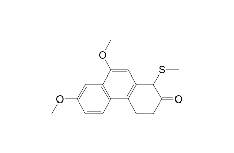 2(1H)-Phenanthrenone, 3,4-dihydro-7,9-dimethoxy-1-(methylthio)-