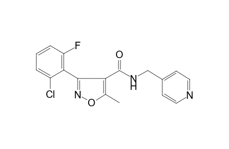 3-(2-Chloro-6-fluoro-phenyl)-5-methyl-isoxazole-4-carboxylic acid (pyridin-4-ylmethyl)-amide