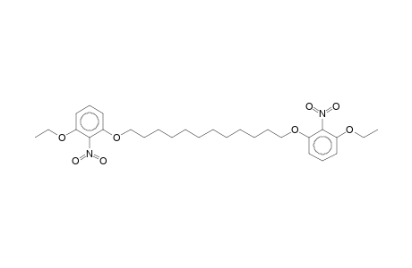 1-Ethoxy-3-([12-(3-ethoxy-2-nitrophenoxy)dodecyl]oxy)-2-nitrobenzene